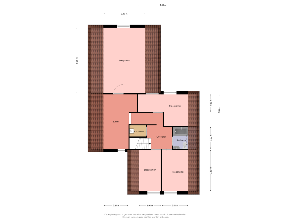 View floorplan of 1e Verdieping of Spinner 19