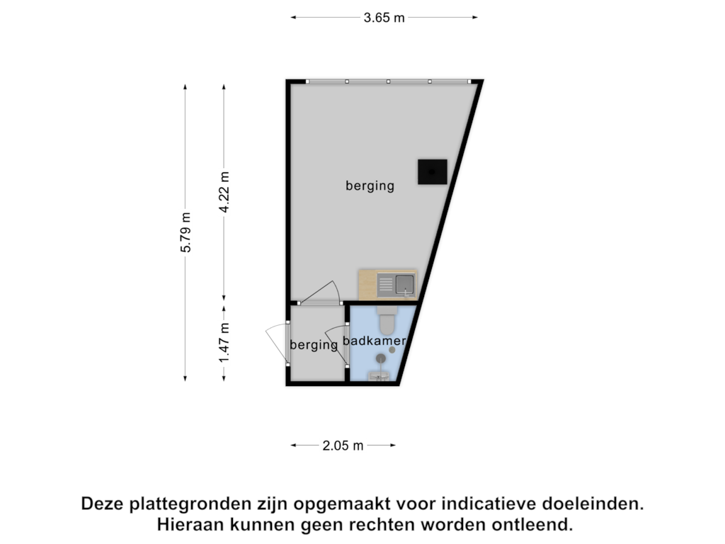 Bekijk plattegrond van Berging1 van Nieuwe Erf 22