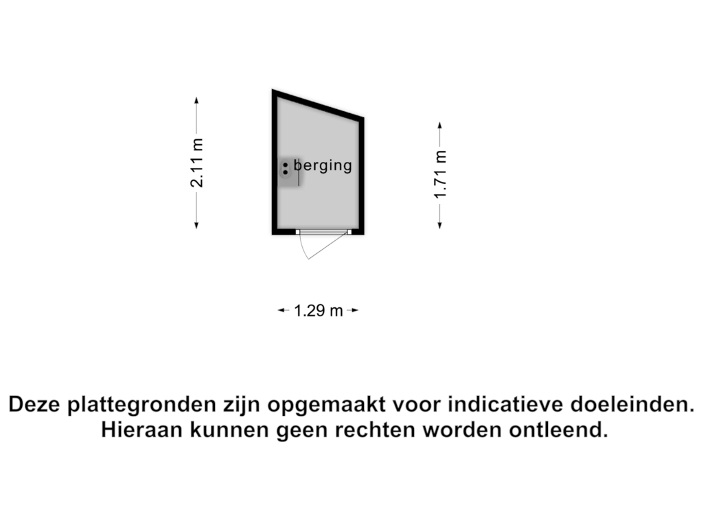 Bekijk plattegrond van Berging2 van Nieuwe Erf 22