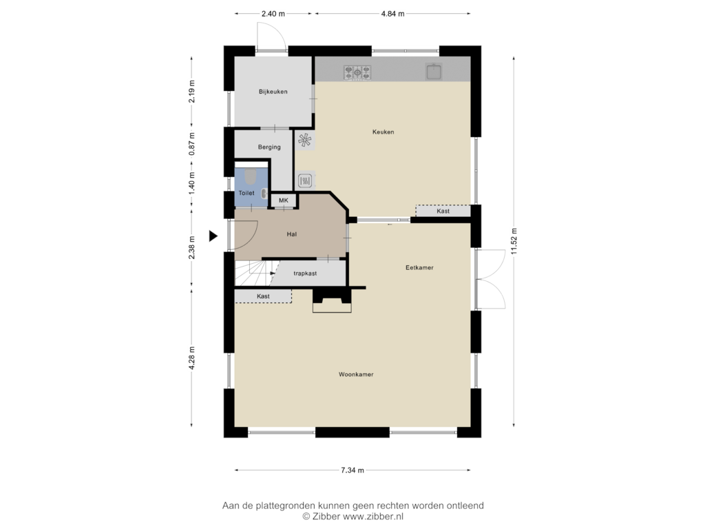 Bekijk plattegrond van Begane Grond van H.B. Hulsmanstraat K 5