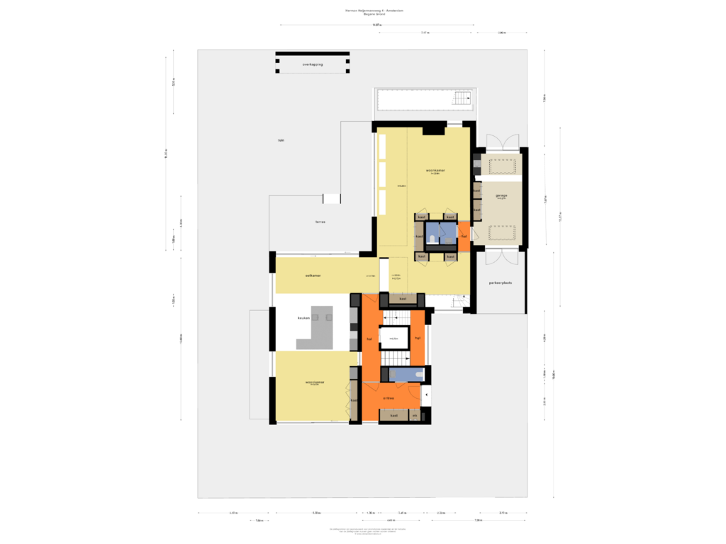 Bekijk plattegrond van BEGANE GROND van Herman Heijermansweg 4