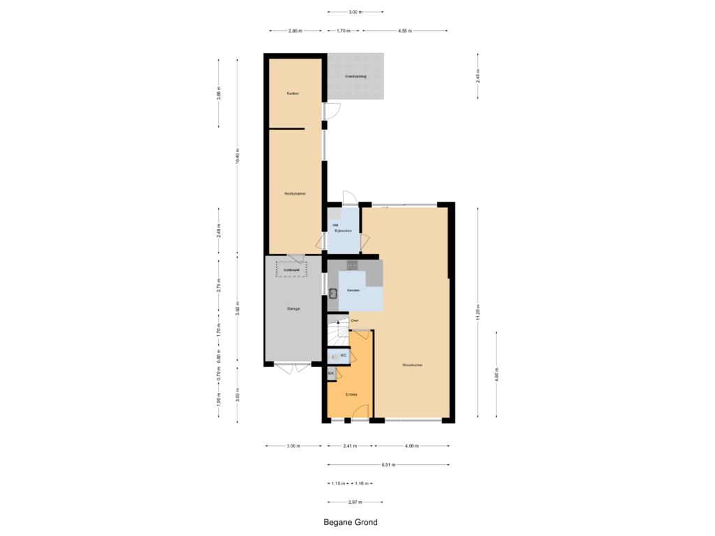 Bekijk plattegrond van Begane Grond van Liefkenshoek 21