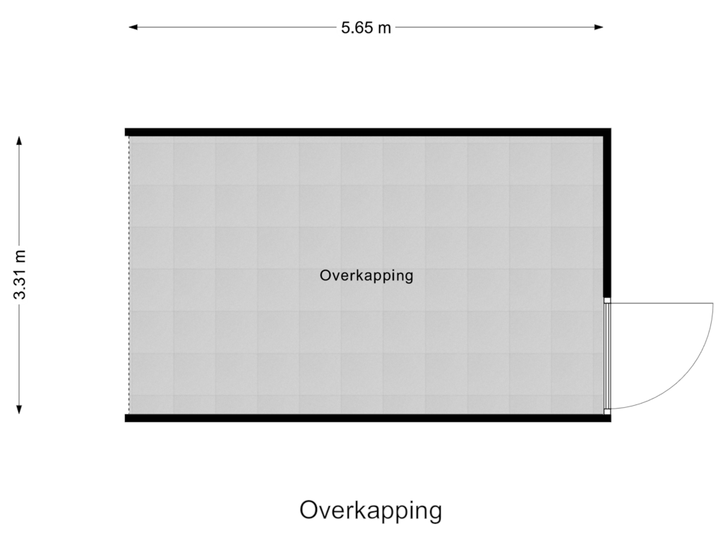 View floorplan of Overkapping of Kalverstraat 33