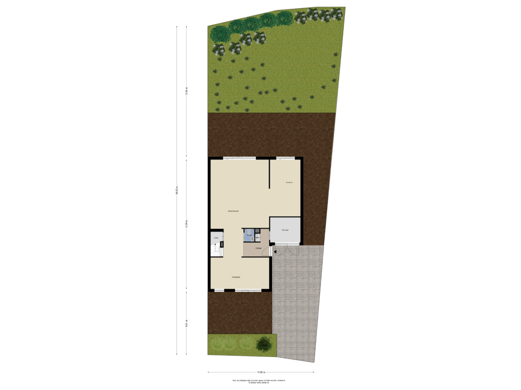 View floorplan of Begane Grond_Tuin of Rosellestraat 19