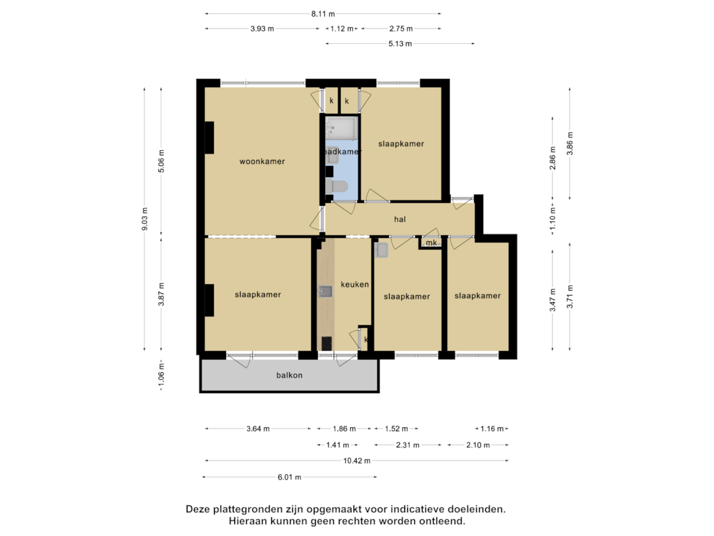 Bekijk plattegrond van Appartement van Steenlaan 123