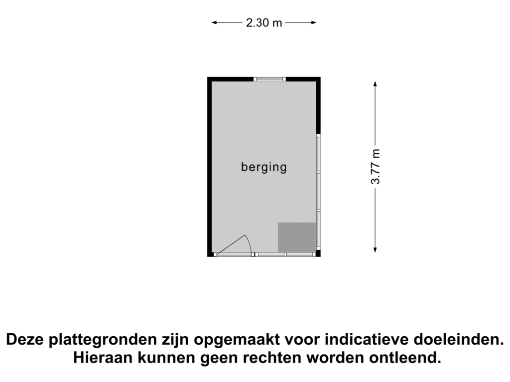 Bekijk plattegrond van Berging van Steenlaan 123