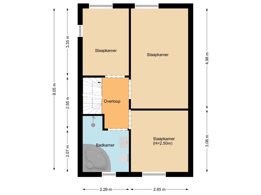 Bekijk plattegrond van Floor 1 van Zuidgouw 7