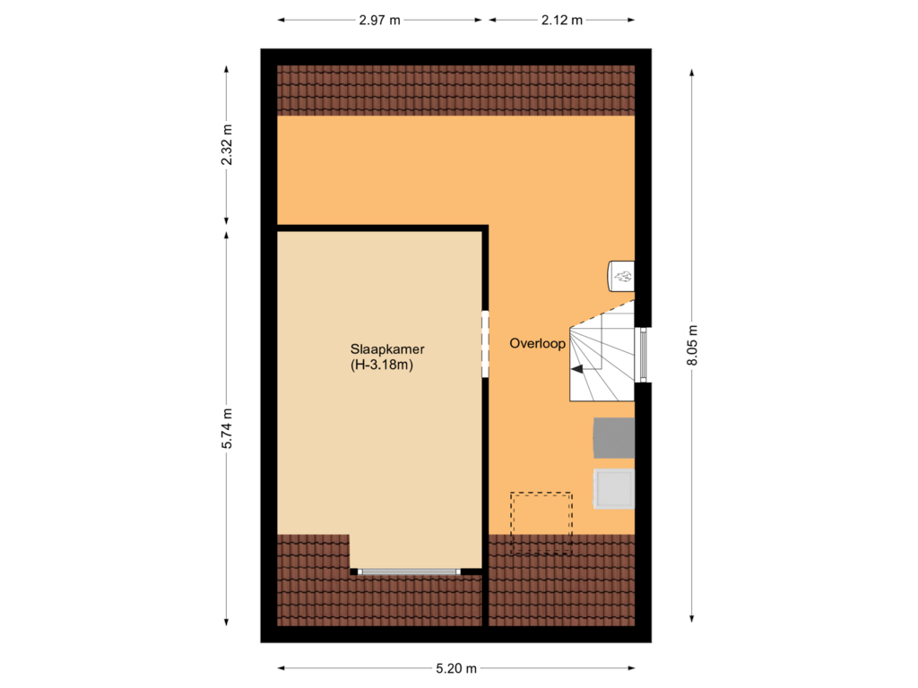 Bekijk plattegrond van Floor 2 van Zuidgouw 7