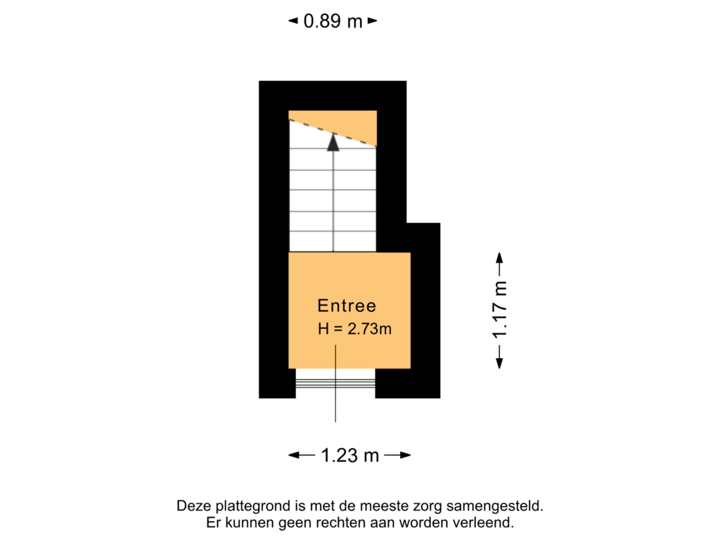 View floorplan of Begane grond of Statensingel 72-A