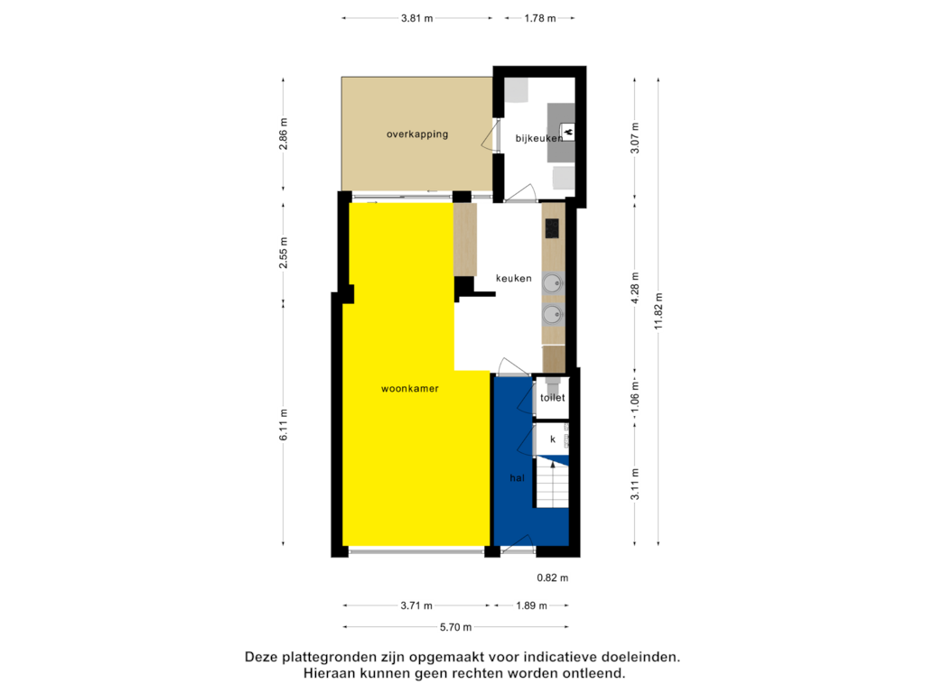 Bekijk plattegrond van Begane grond van Roggeveenstraat 10