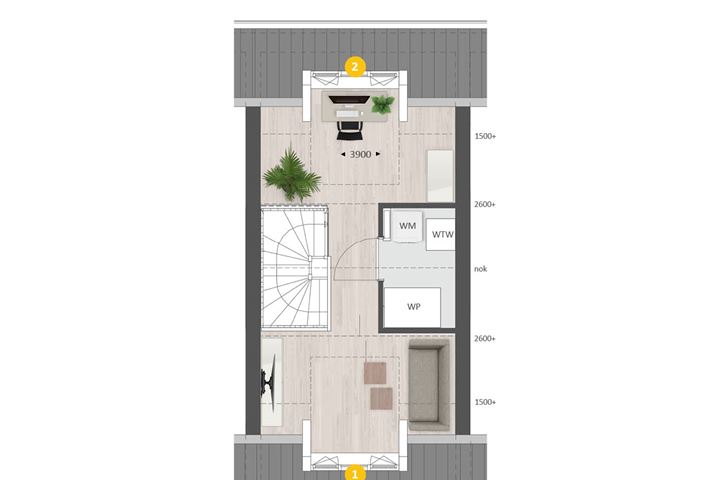 View photo 8 of Huurlingsedam Tussenwoning type U (Bouwnr. 284)