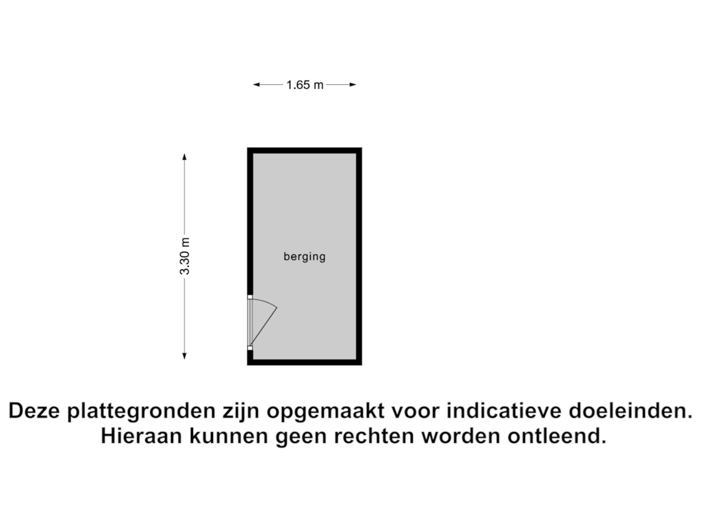 Bekijk plattegrond van Berging van Brugstraat 69