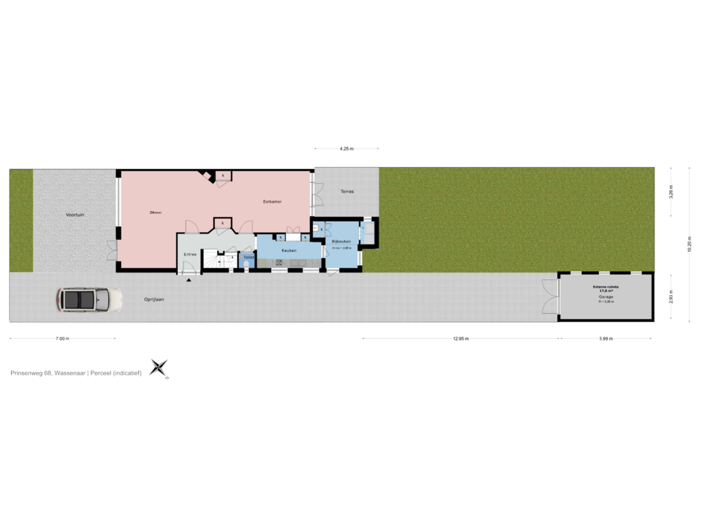 View floorplan of Perceel of Prinsenweg 68