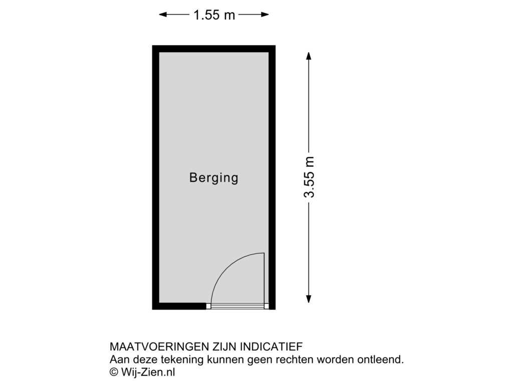 Bekijk plattegrond van Berging van Spinozaweg 317