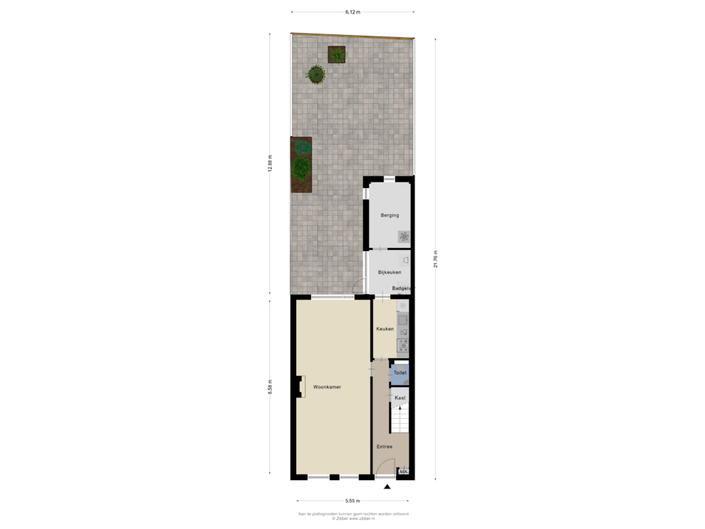 Bekijk plattegrond van Begane Grond Tuin van Spoorstraat 30