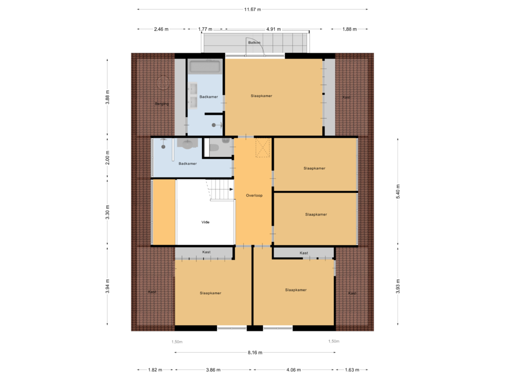 Bekijk plattegrond van Eerste Verdieping van Het Elferink 2