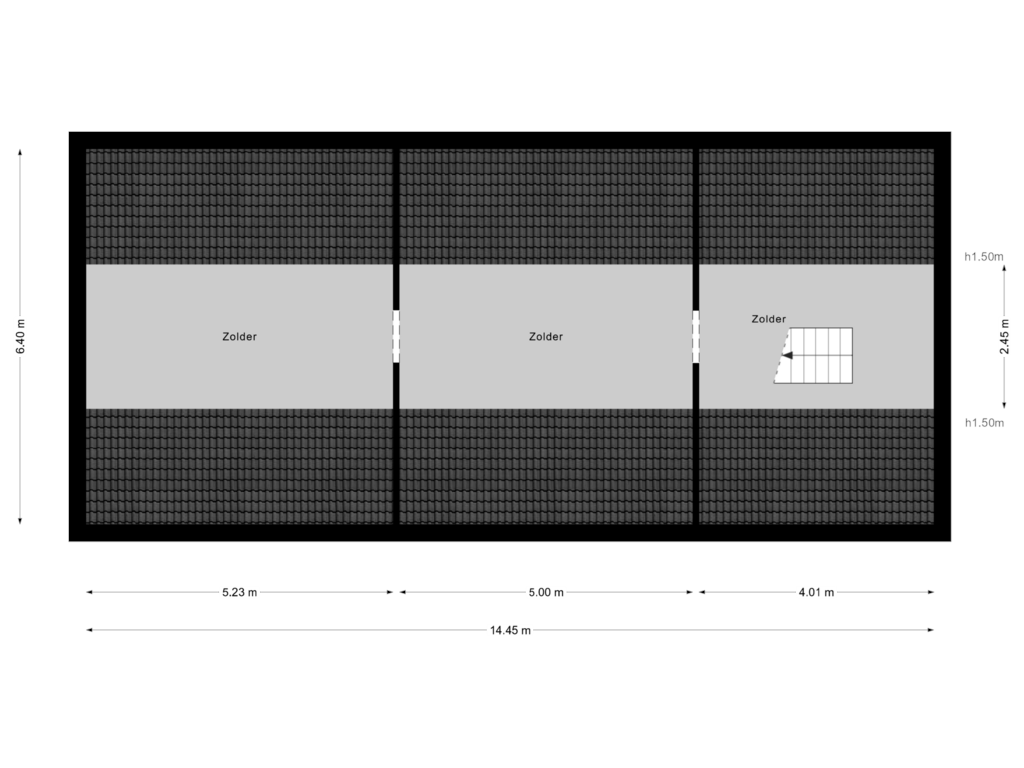 Bekijk plattegrond van 2e Verdieping van Burgemeester Kehrerstraat 44