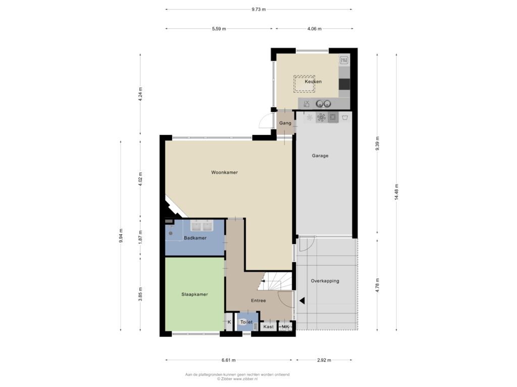 Bekijk plattegrond van Begane Grond van Ko Arnoldistraat 24