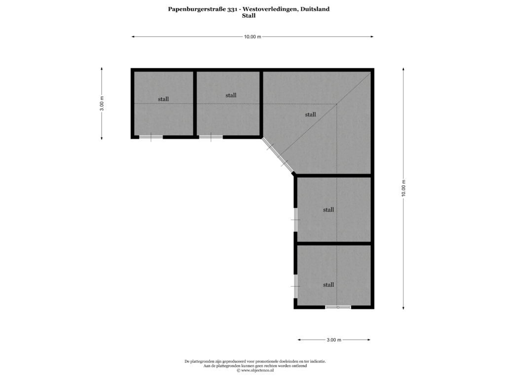 Bekijk plattegrond van Stall van Papenburgerstraße 331