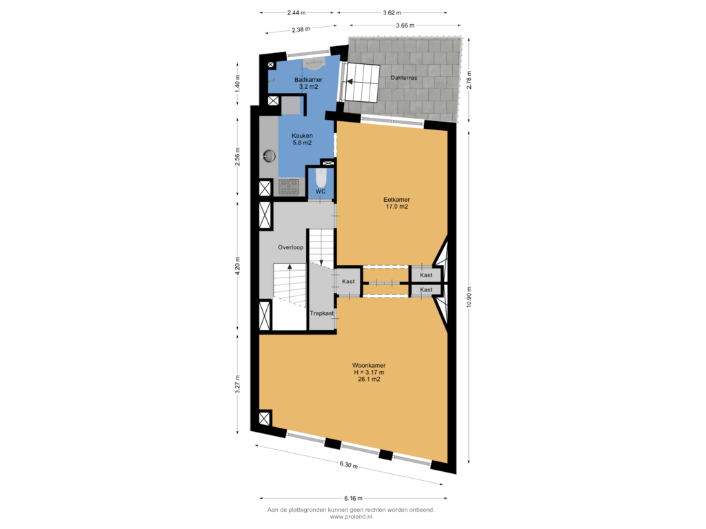 Bekijk plattegrond van 1e Verdieping van Zwanestraat 39