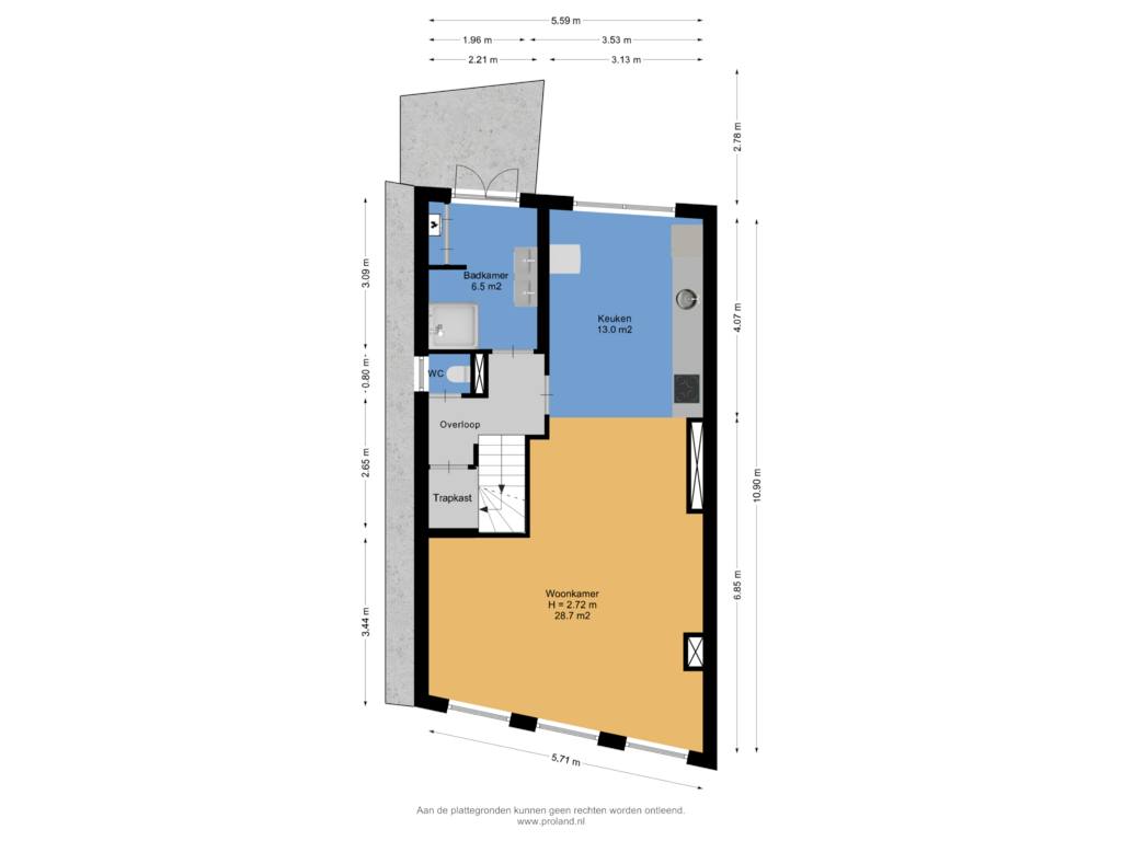 Bekijk plattegrond van 2e Verdieping van Zwanestraat 39