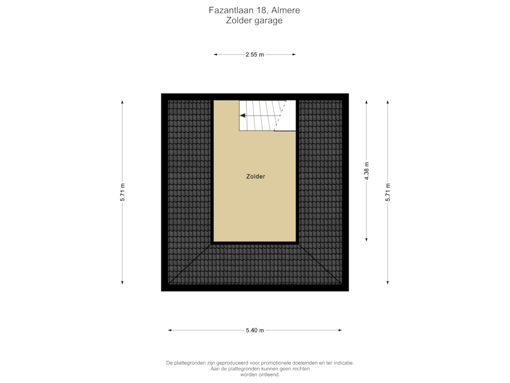 View floorplan of Garage (copy) of Fazantlaan 18