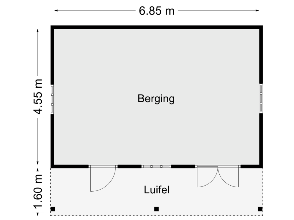 Bekijk plattegrond van Schuur van Aardhuisweg 74