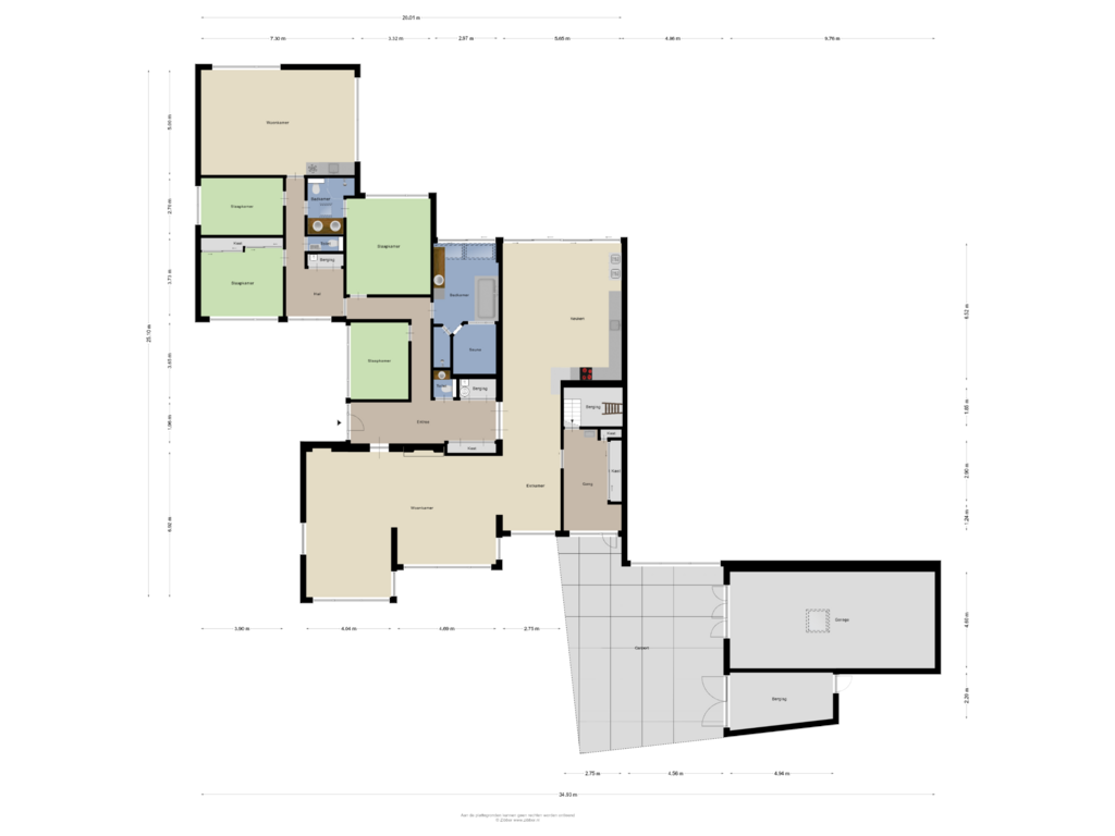 View floorplan of Begane Grond of Lijsterlaan 3