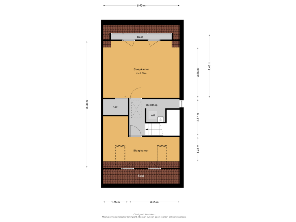 Bekijk plattegrond van 2e verdieping van Simon Carmiggeltstraat 79