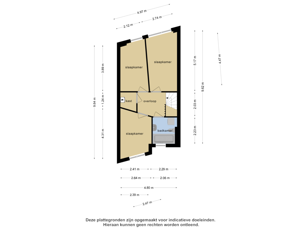 Bekijk plattegrond van 1e verdieping van Cilliersstraat 20