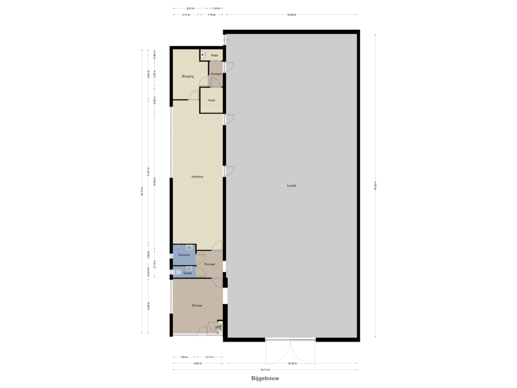 Bekijk plattegrond van Bijgebouw van Hoolstraat 1