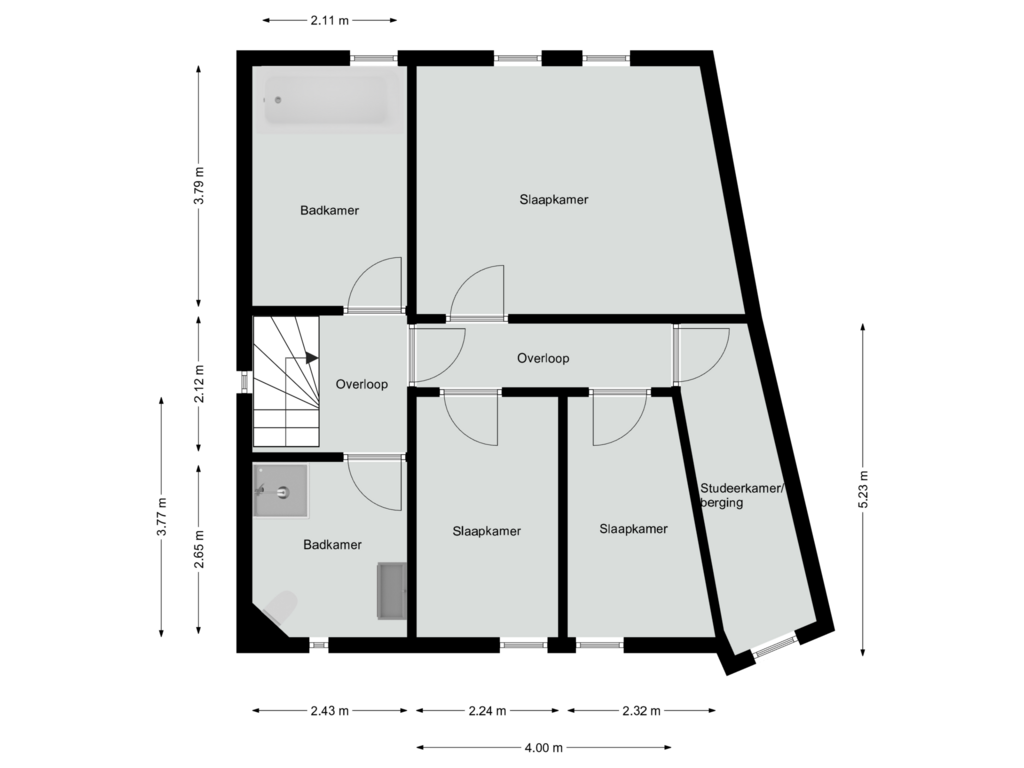 Bekijk plattegrond van Eerste verdieping van Cypresstraat 62