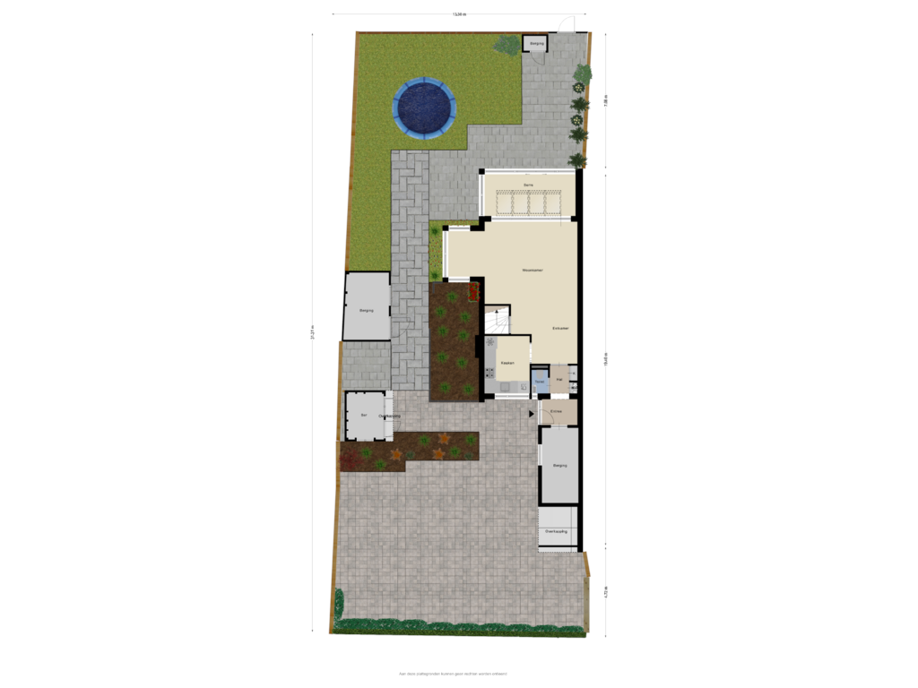 Bekijk plattegrond van Begane grond Tuin van Lavendelhof 16