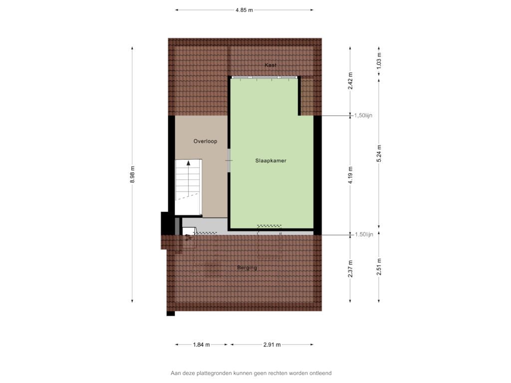 Bekijk plattegrond van Tweede verdieping van Lavendelhof 16