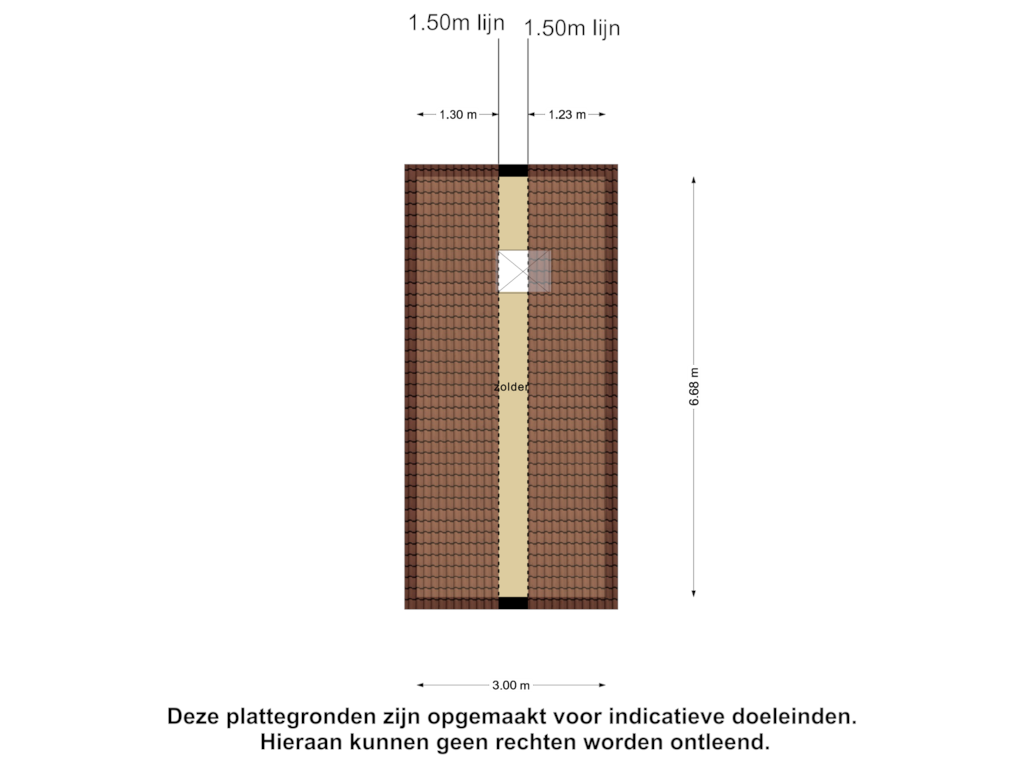 Bekijk plattegrond van Garage Zolder van Vijverstraat 10