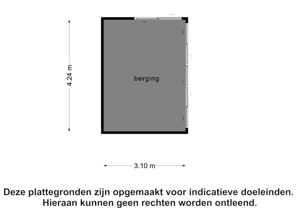 Bekijk plattegrond van Berging 2 van Kalkhofseweg 51