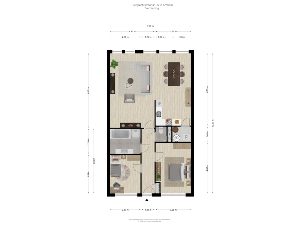 Bekijk plattegrond van Verdieping van Rietgrachtstraat 41-6