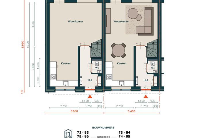 Bekijk foto 5 van Tussenwoning E (Bouwnr. 63)