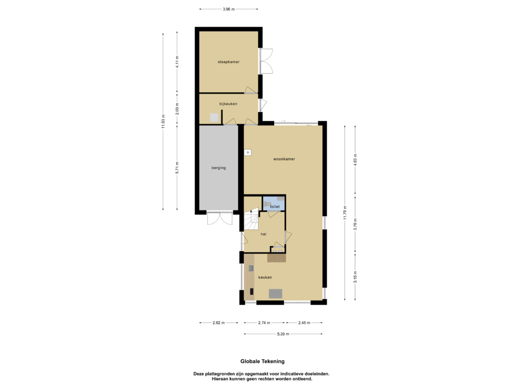 Bekijk plattegrond van Begane grond van Schriekse Heihoek 607