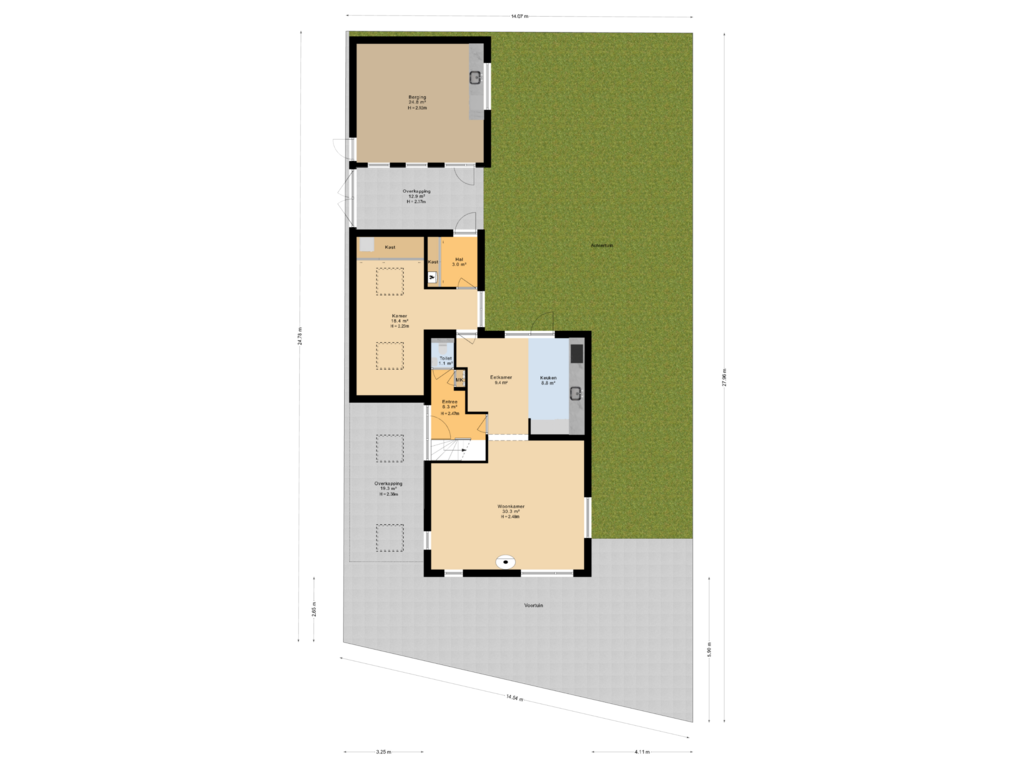 Bekijk plattegrond van Situatie van Molenerf 55