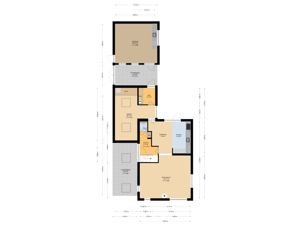 Bekijk plattegrond van Begane grond van Molenerf 55