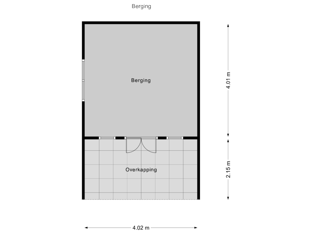 Bekijk plattegrond van Berging van Jan Willem Frisostraat 9-A