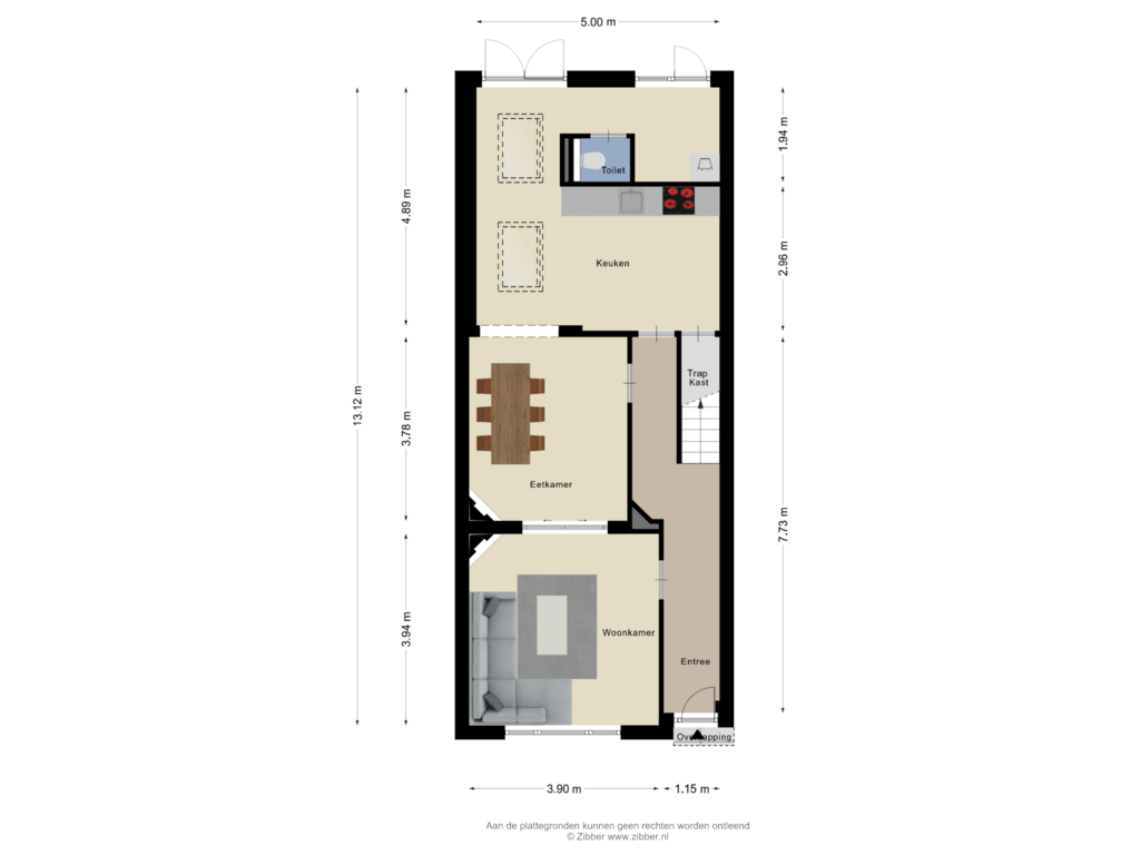 Bekijk plattegrond van Begane Grond van Binderseind 49