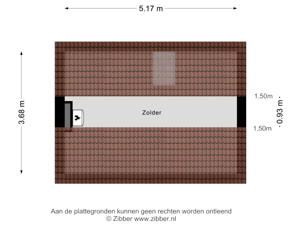 Bekijk plattegrond van Zolder van Binderseind 49