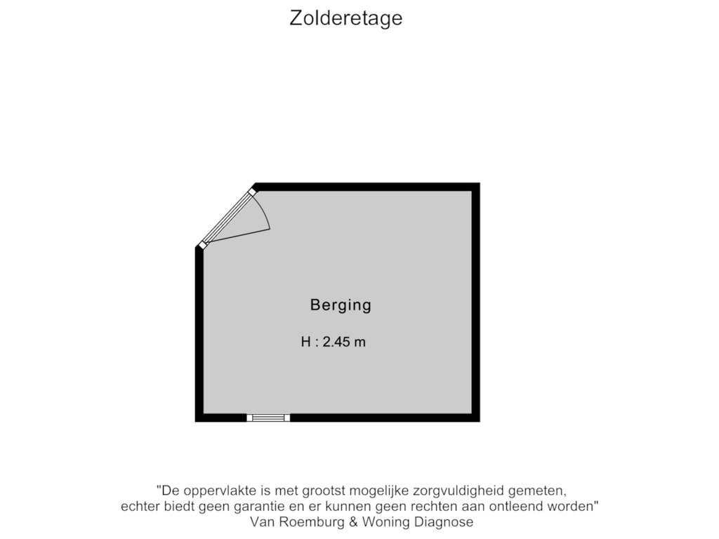 Bekijk plattegrond van Berging van Hoofdweg 326-1