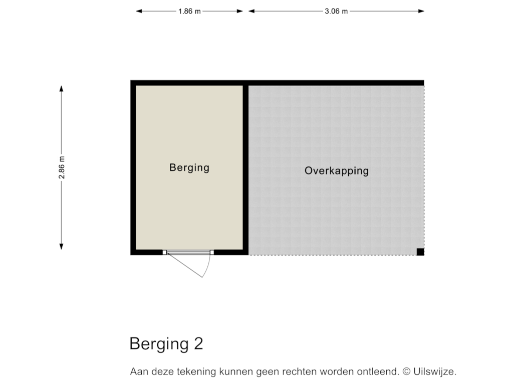 Bekijk plattegrond van Berging 2 van Ekselerbrink 46