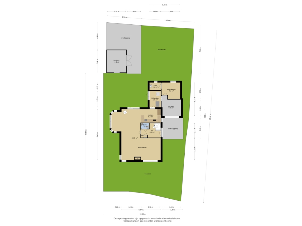 View floorplan of Overzicht woning of De Bjirken 151