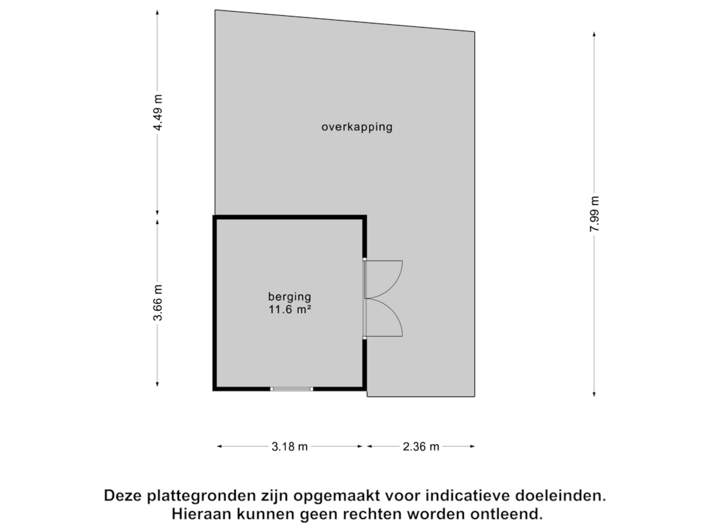 View floorplan of Berging of De Bjirken 151