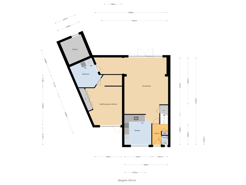 Bekijk plattegrond van Begane Grond van Eksterlaan 24