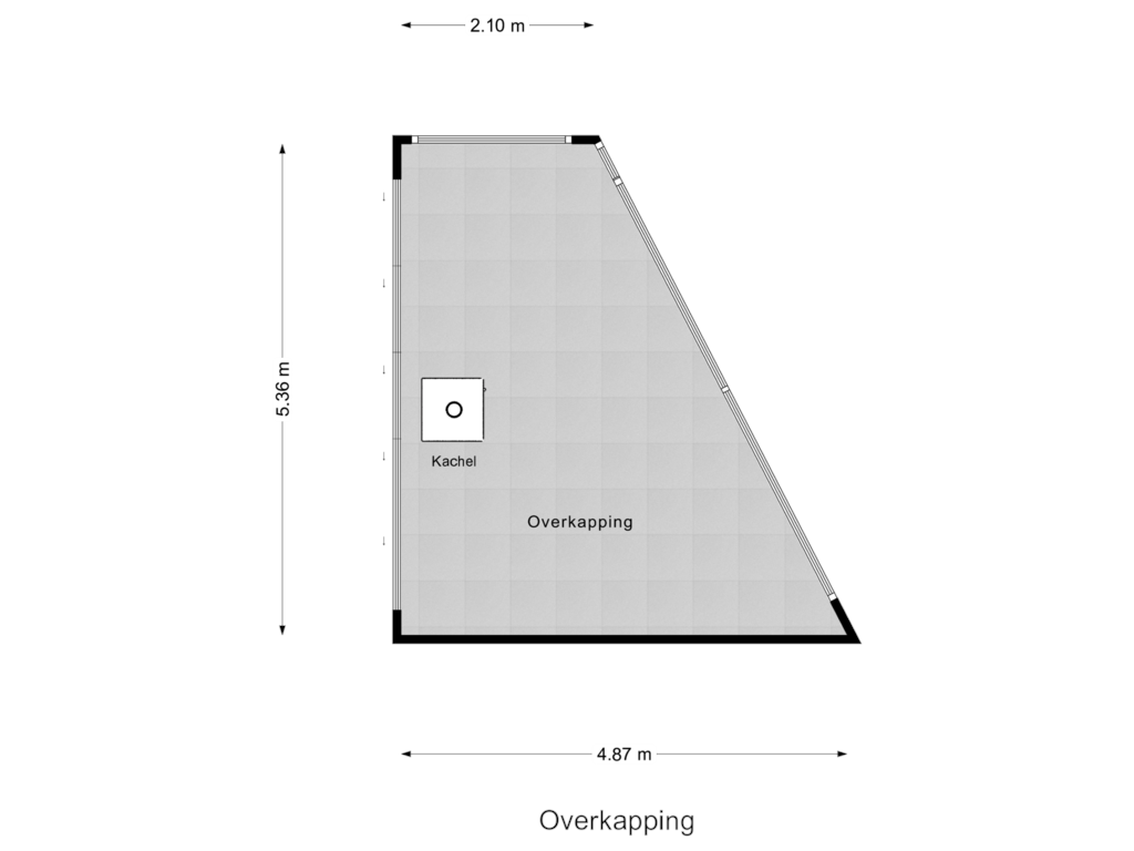 Bekijk plattegrond van Overkapping van Eksterlaan 24